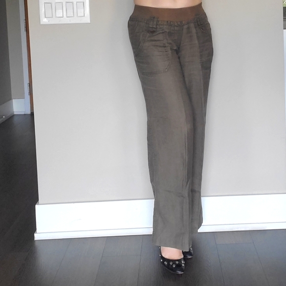 Esprit Straight-leg Linen Pants - Picture 2 of 11